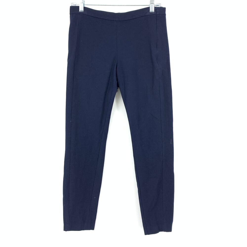 Banana Republic Legging Pants Bi Stretch Womens Size 8 Navy Blue Side Zip